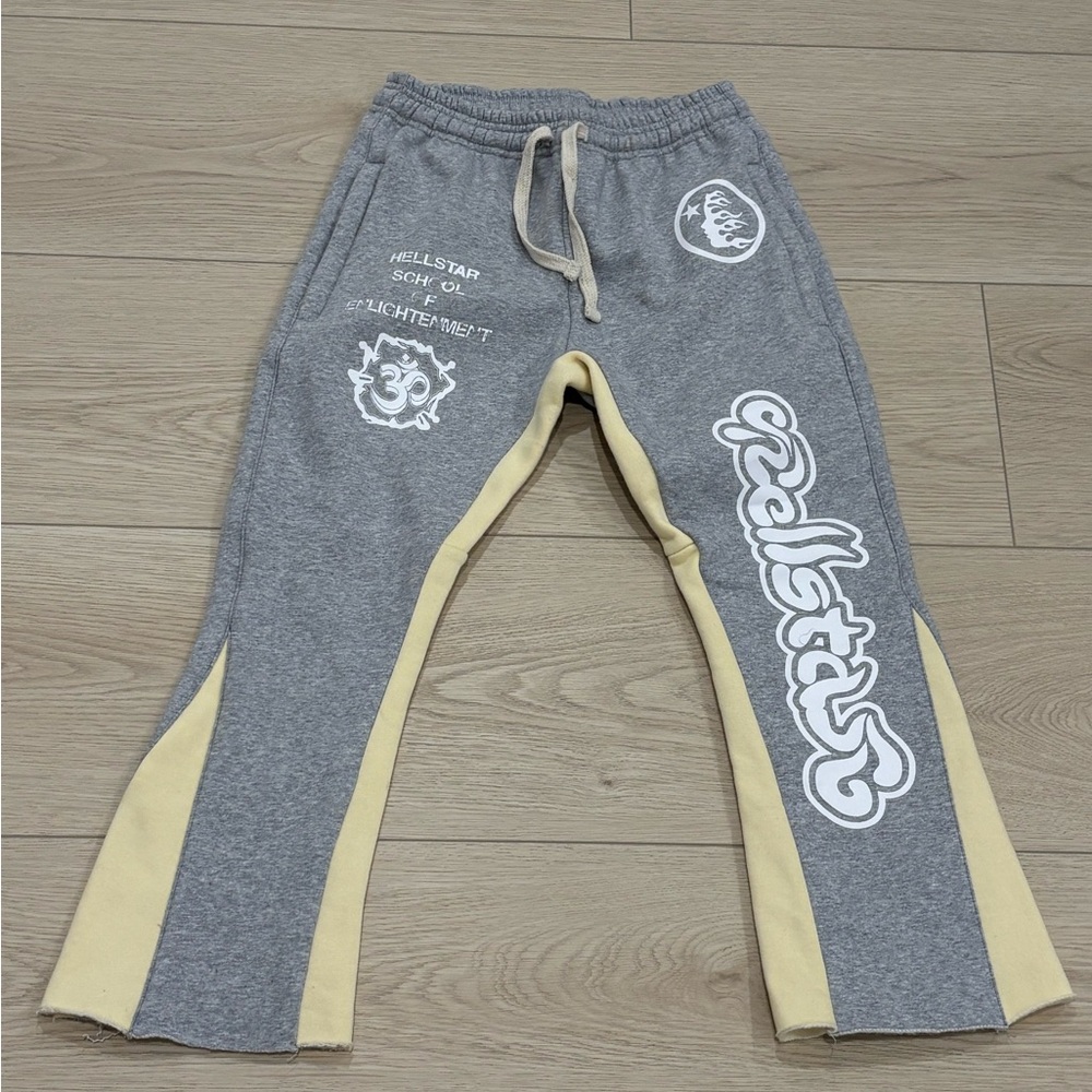 Kids Hellstar Gray and Cream Bottoms